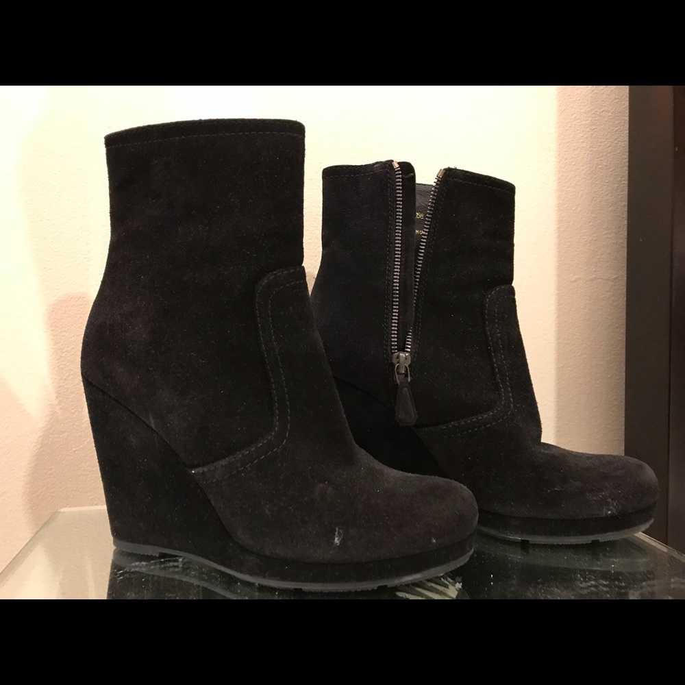 Prada platform booties
